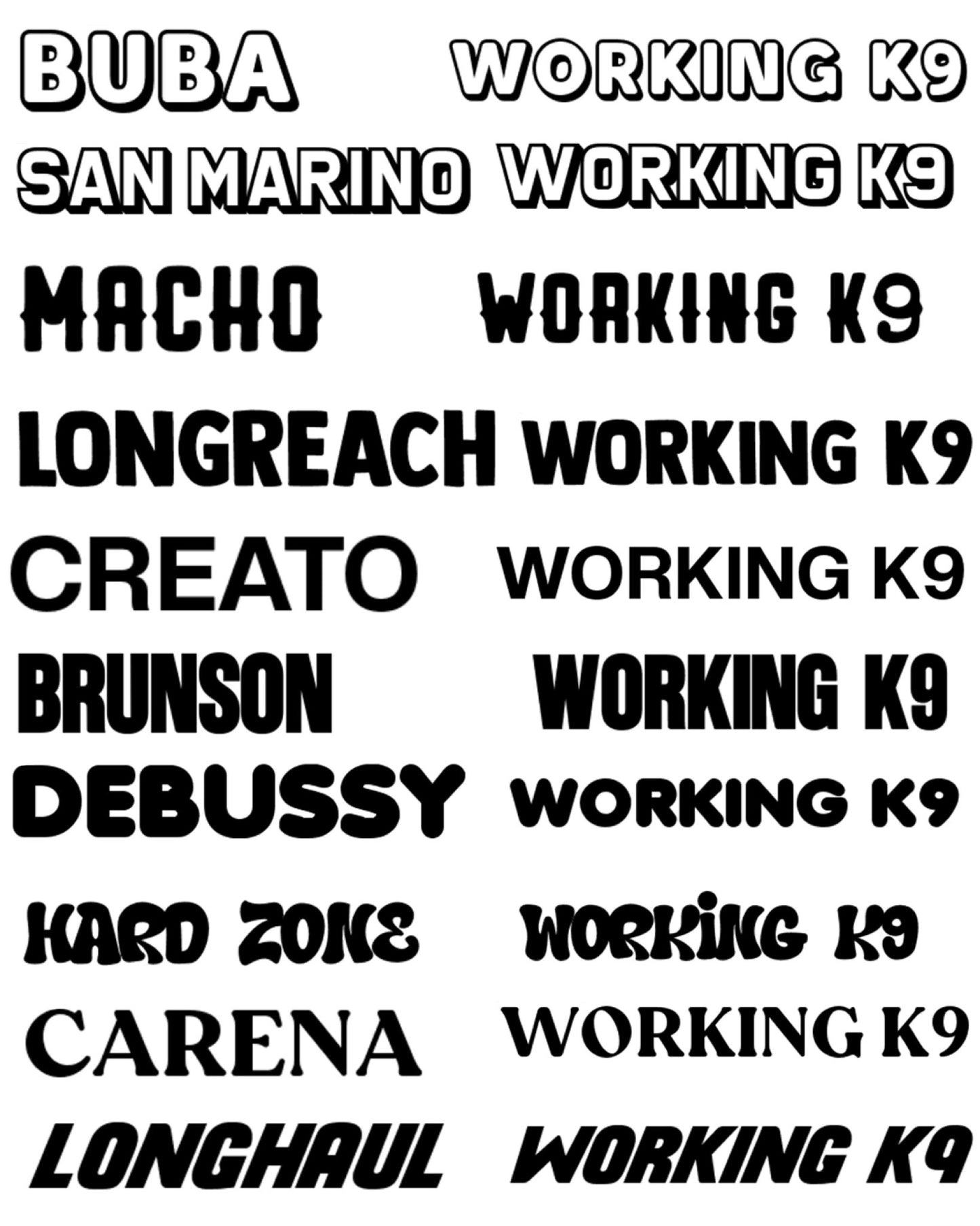 Gunner Name Tags